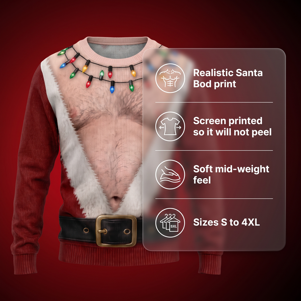 JingleDrip Christmas Sweater detail