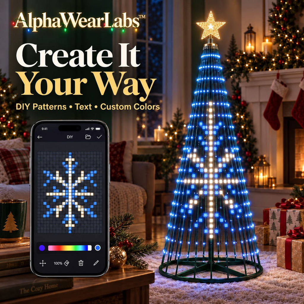 AlphaWearLabs™ Smart Christmas Tree Lights