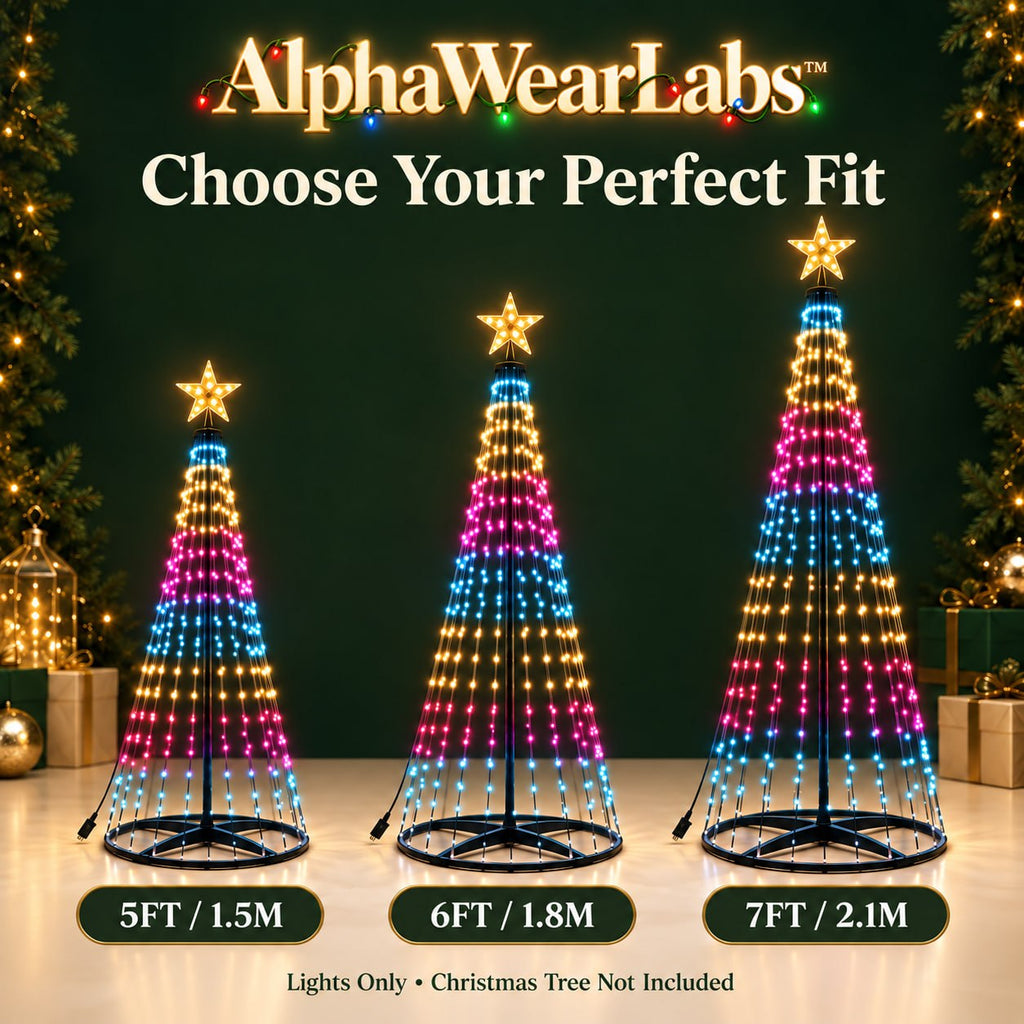 AlphaWearLabs™ Smart Christmas Tree Lights