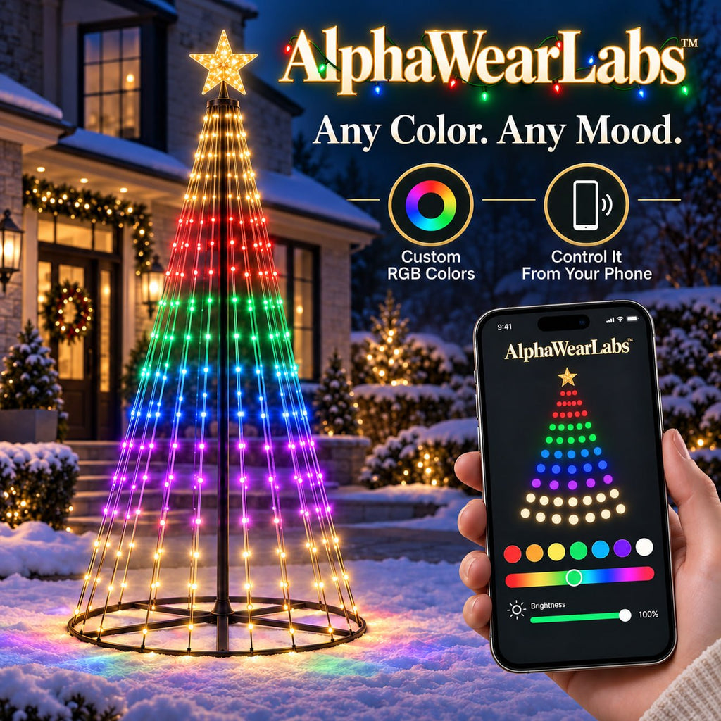 AlphaWearLabs™ Smart Christmas Tree Lights