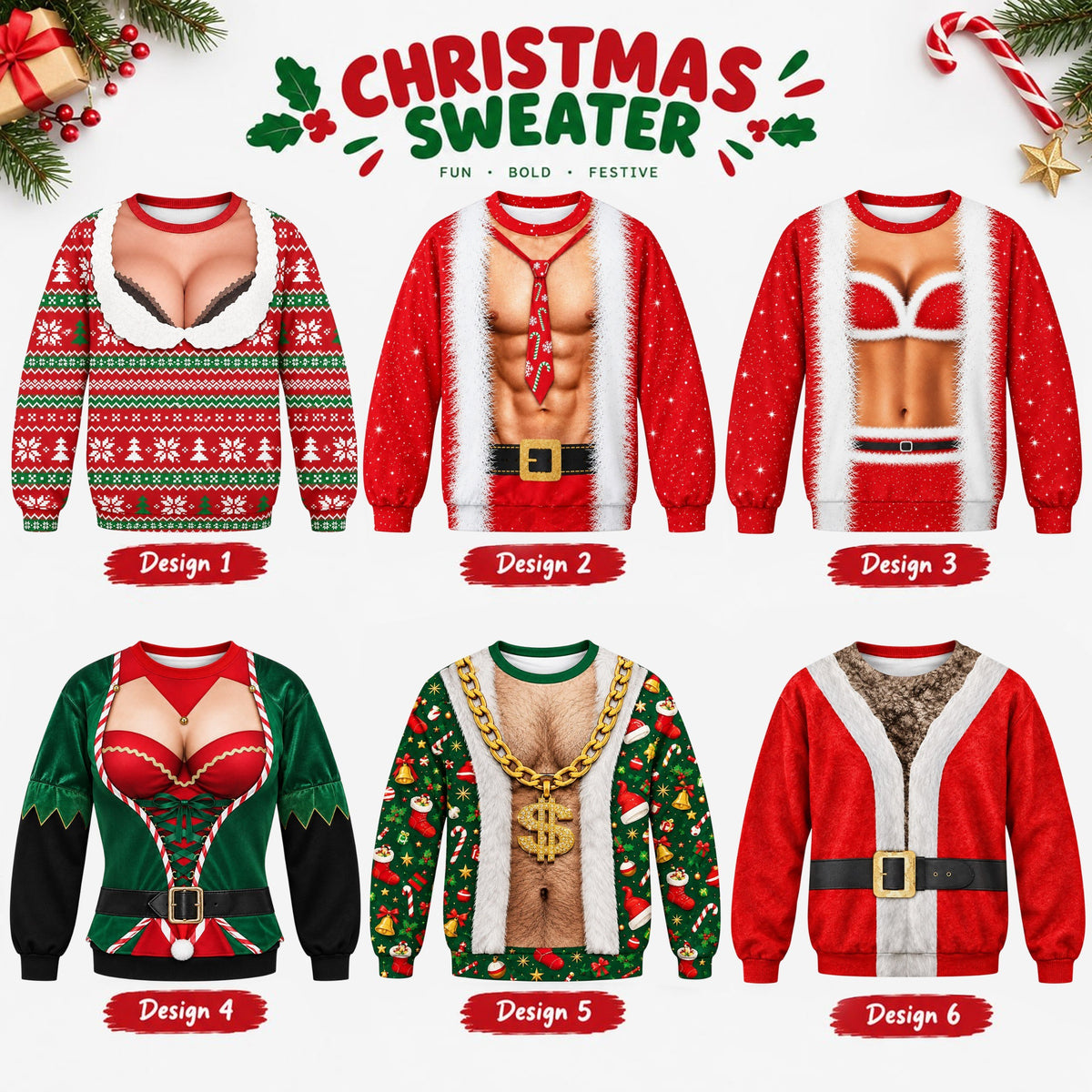 [FREE SHIP] The Naughty Christmas Sweater #NYN
