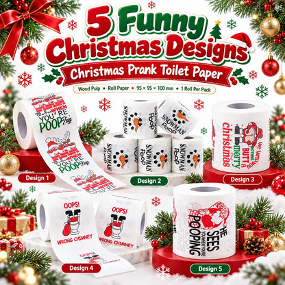 [FREE SHIPPING] Christmas Prank Toilet Paper – Funny Christmas Gag Gift, White Elephant Gift & Holiday Bathroom Décor