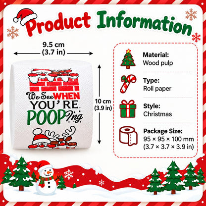 [FREE SHIPPING] Christmas Prank Toilet Paper – Funny Christmas Gag Gift, White Elephant Gift & Holiday Bathroom Décor